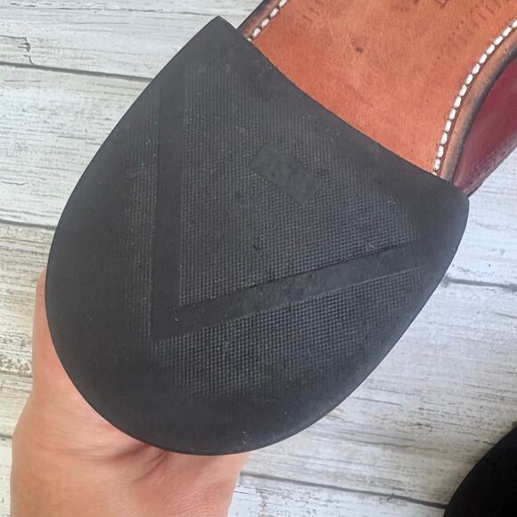 Allen Edmonds Shoes Sz 10.5 C Brown Colfax Wingtip Kiltie Tassel Loafer Leather - Picture 10 of 13